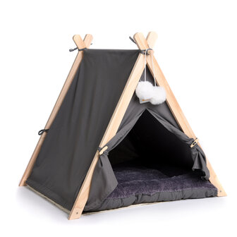 Dogs&amp;Co Tippi Tent voor katten of kleine honden Grijs