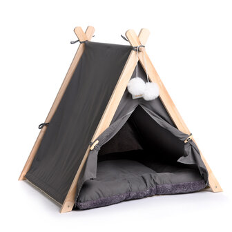 Dogs&amp;Co Tippi Tent voor katten of kleine honden Grijs