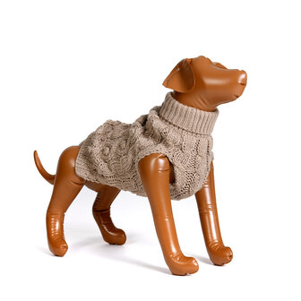 Dogs&amp;Co Hand gebreide Hondentrui Beige