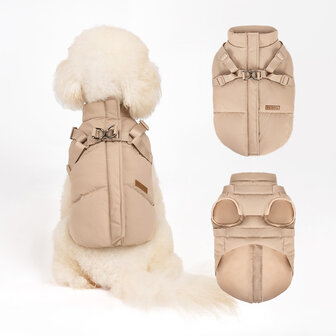 Dogs&amp;Co Warme  Hondenjas Beige 2.0 model 