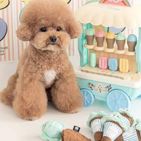 ritme moeder Overleving Honden Speelgoed Icecream Roze - Puppy snuffel speelgoed - Dogs & Co