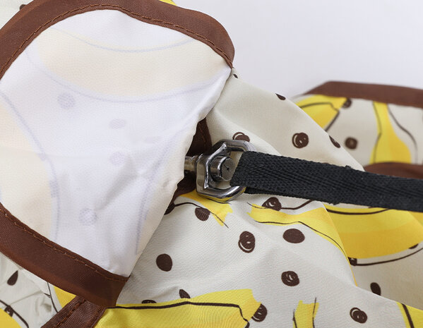 Waterproof regenjas/poncho voor honden "Let's go Bananas"