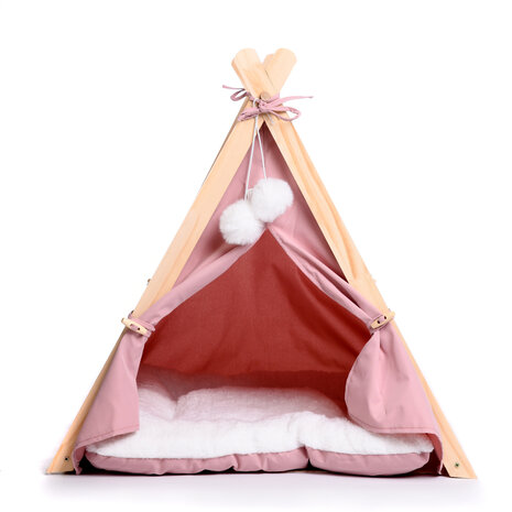 Dogs&Co Tippi Tent voor katten of kleine honden Roze 