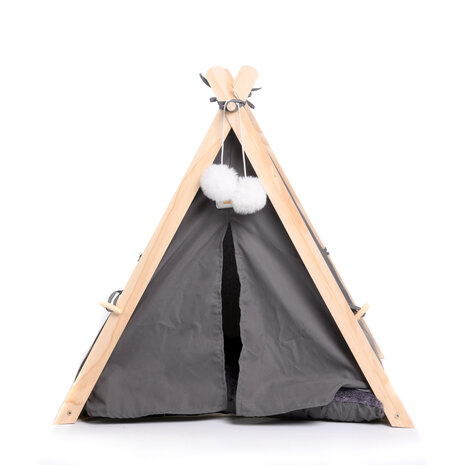 Dogs&Co Tippi Tent voor katten of kleine honden Grijs