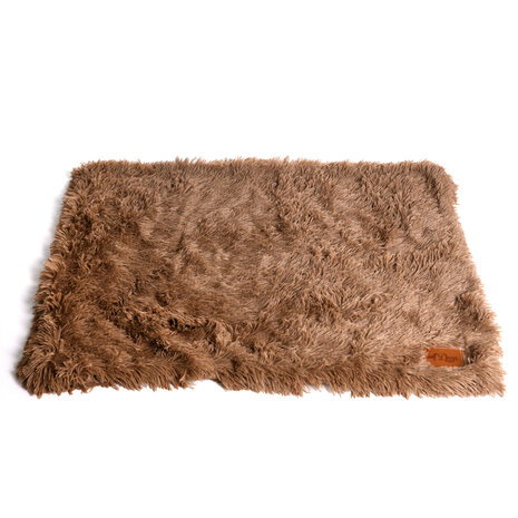 Dogs&Co Fluffy Hondendeken 100x75 cm Khaki bruin