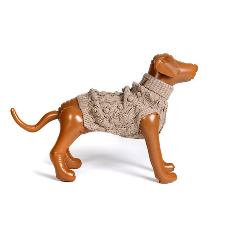 Dogs&Co Hand gebreide Hondentrui Beige