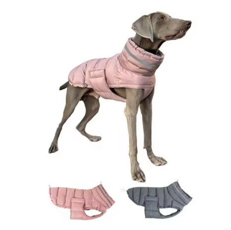 Dogs&Co Honden Winterjas Soft Pink voor grotere honden