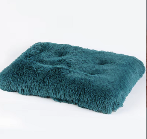 Fluffy Hondenkussen  Maat L 109x72cm Petrol