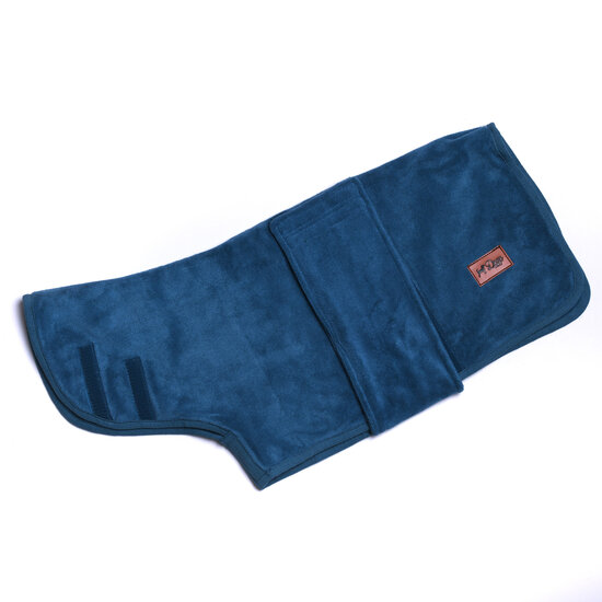 Dogs&amp;Co Honden Badjas Blauw incl. waszakje