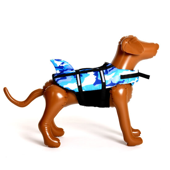 Zwemvest voor honden  Camouflage Blauw