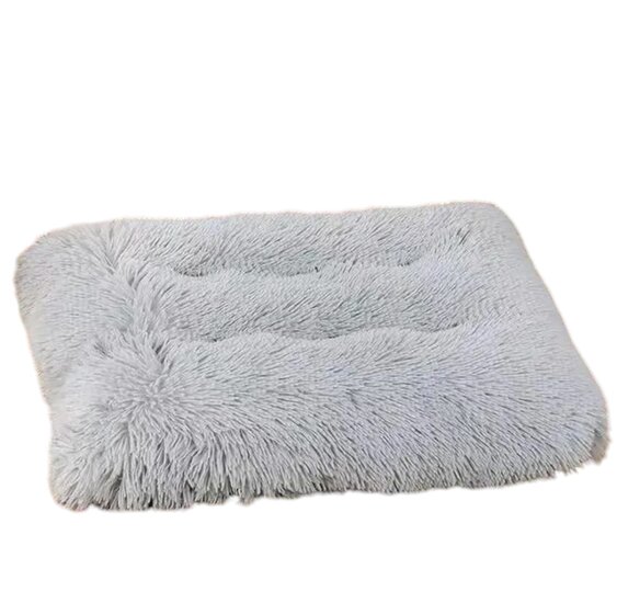 Fluffy Hondenkussen Maat L 109x72cm Grijs