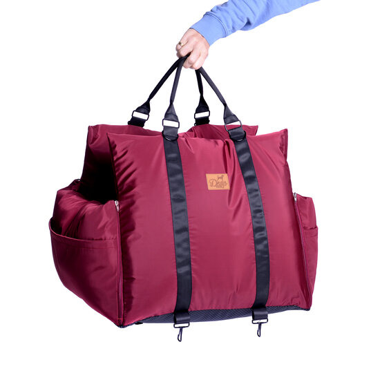 Dogs&amp;Co Luxe Honden autostoel  Royal+ Bordeaux Waterproof