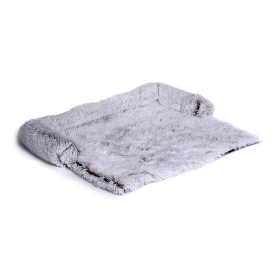 Dogs&amp;Co Zachte fluffy hondenmat voor bank Maat M  90x90cm Cappucino