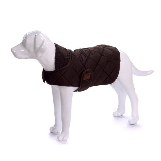 Dogs&amp;Co Honden Winterjas Bruin Quilt