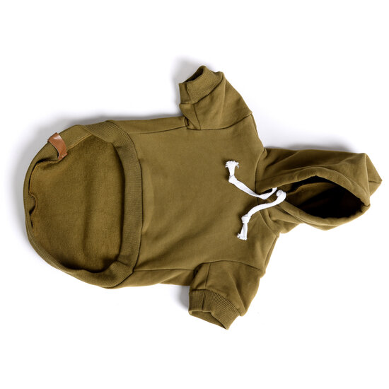 Dogs&amp;Co Honden Sweater -  Hoodie voor honden Army Green