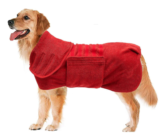 Dogs&amp;Co Honden Badjas Rood