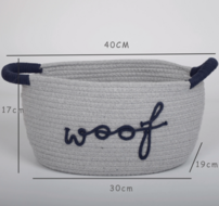 Opbergmand WOOF voor Hondenspeelgoed