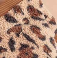 Teddy Fleece Hondentrui Leopard Beige