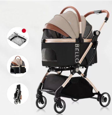 Luxe Multifunctionele Hondenbuggy Gold (Limited edition)